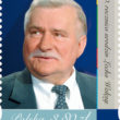 Lech Wałęsa na znaczku Poczty Polskiej