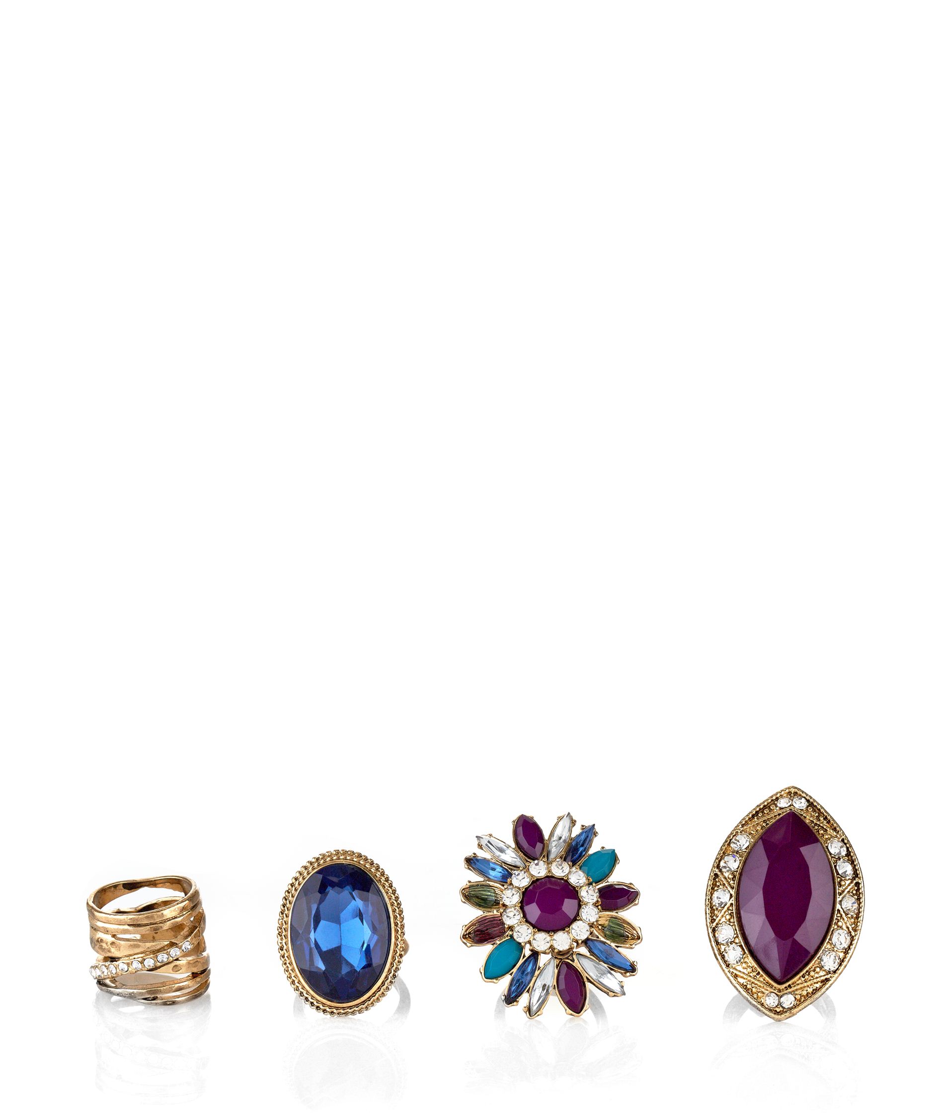 Purple Jewelled Ring Pack _9.99